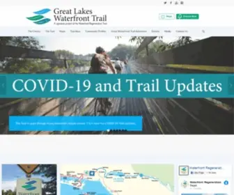 Waterfronttrail.org(Great Lakes Waterfront Trail) Screenshot
