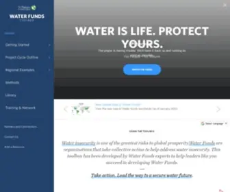 Waterfundstoolbox.org(TNC Water Funds Toolbox) Screenshot