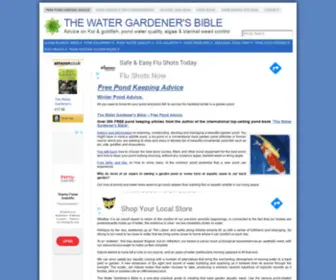 Watergardenersbible.co.uk(Pond Keeping Advice) Screenshot