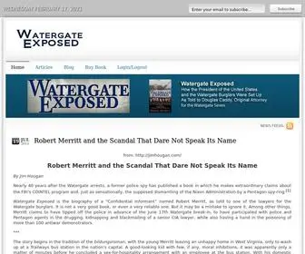 Watergateexposed.com(Watergate Exposed) Screenshot