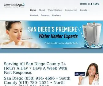 Waterheaterkings.com(Water Heater Installation) Screenshot