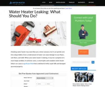 Waterheaterleakinginfo.com(Here's What to Do) Screenshot
