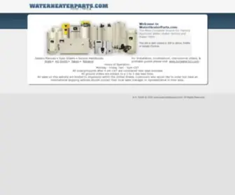 Waterheaterparts.com(Parts List) Screenshot