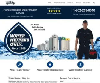 Waterheaters-Phoenix.com(Phoenix Water Heater Repair And Replacement Water Heaters Only) Screenshot