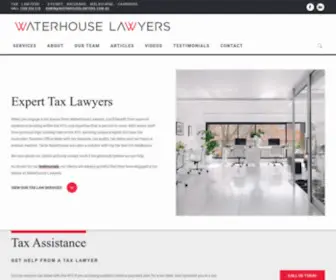 Waterhousetaxlawyers.com.au(Tax Lawyers) Screenshot