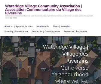 Wateridgeassociation.ca(Wateridge Village Community Association) Screenshot