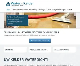 Waterinkelder.nl(Maakt kelders droog) Screenshot