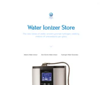 Waterionizer.store(Water Ionizer Store) Screenshot