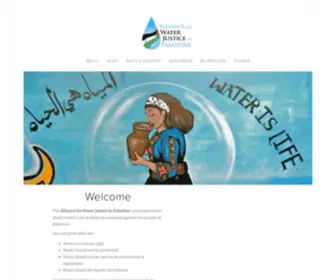 Waterjusticeinpalestine.org(Alliance for Water Justice in Palestine) Screenshot