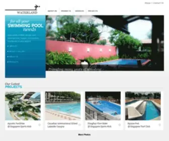 Waterland.com.sg(Swimming Pool Construction) Screenshot