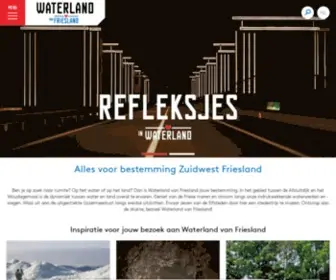 Waterlandvanfriesland.nl(Plan nu je bezoek aan Zuidwest Friesland en de mooie Friese Meren. Ontdek wat er te doen) Screenshot