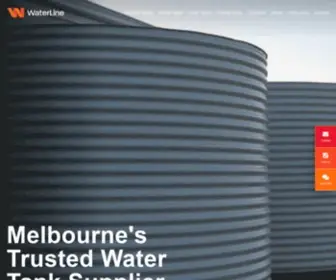Waterline.com.au(Steel Rainwater Water Tanks Melbourne) Screenshot