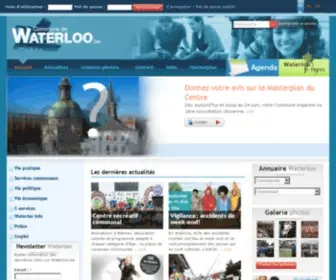 Waterloo.be(Site officiel de la Commune de Waterloo) Screenshot
