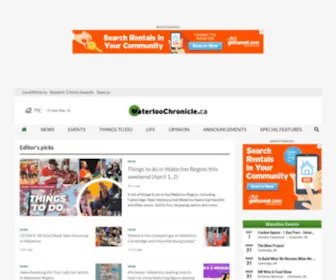 Waterloochronicle.ca(Waterloo News) Screenshot
