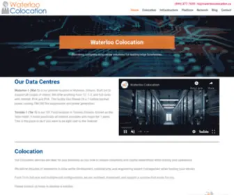 Waterloocolocation.ca(Waterloo Colocation) Screenshot