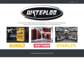 Waterlooindustries.com(Waterloo Industries) Screenshot