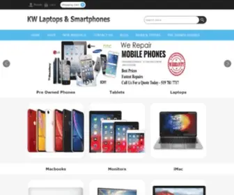 Waterloolaptops.ca(KW Laptops & Smartphones) Screenshot