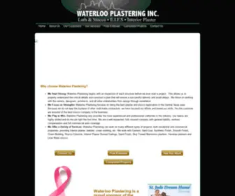 Waterlooplastering.com(Waterloo Plastering) Screenshot