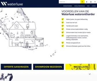 Waterluxe.nl(De Waterluxe waterontharder kopen) Screenshot