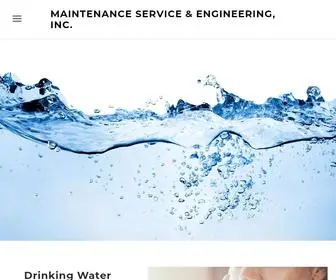 Watermaintsvc.com(MAINTENANCE SERVICE & ENGINEERING) Screenshot