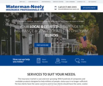 Waterman-Neely.com(Insurance Agency in Chatham) Screenshot