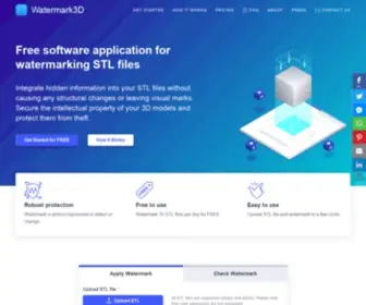 Watermark3D.com(Watermarking STL files) Screenshot