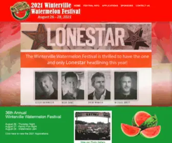 Watermelonfest.com(Winterville Watermelon Festival) Screenshot