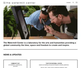 Watermillcenter.org(The Watermill Center) Screenshot
