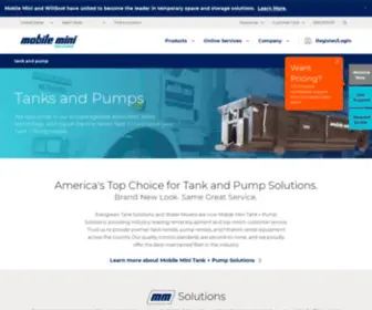 Watermovers.com(Mobile Mini Tank + Pump Solutions) Screenshot