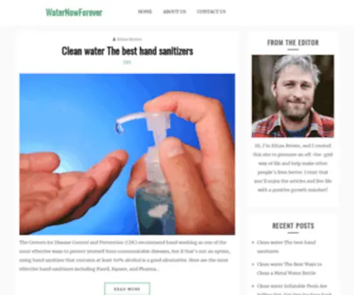 Waternowforever.com(WaterNowForever) Screenshot