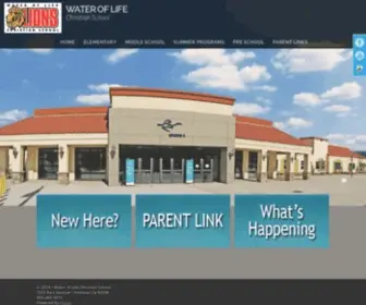 Wateroflifecs.org(Water of Life Christian School) Screenshot