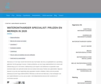 Waterontharder-Specialist.be(Waterontharder Specialist) Screenshot