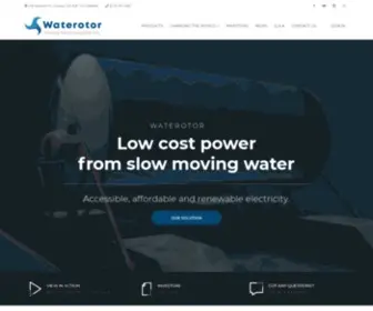 Waterotor.com(Waterotor Energy Technologies) Screenshot