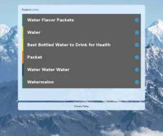 Waterpackets.com(waterpackets) Screenshot