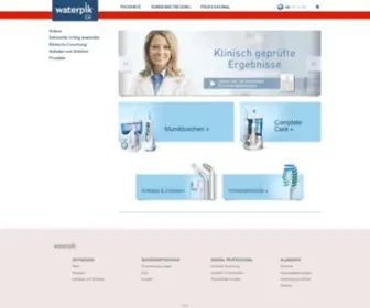 Waterpik.ch(Waterpik® Mundduschen) Screenshot