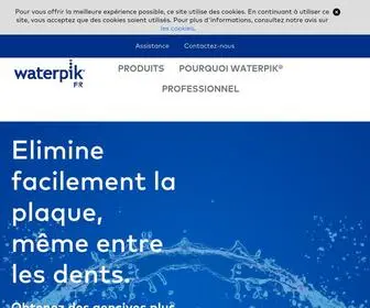 Waterpik.fr(Hydropulseurs Waterpik® ) Screenshot