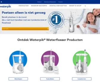 Waterpik.nl(Waterpik Waterflosser) Screenshot