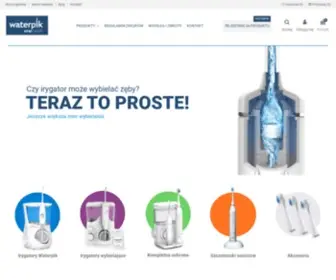 Waterpik.pl(Urządzenia stomatologiczne WaterPik w tym irygatory oraz ortodoncja Leone) Screenshot