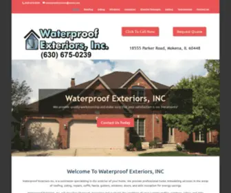 Waterproofexteriors.com(Waterproof Exteriors) Screenshot