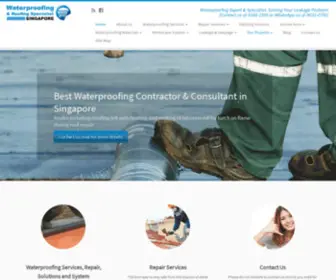 Waterproofing-Singapore.net(Waterproofing & Roof Service Singapore) Screenshot