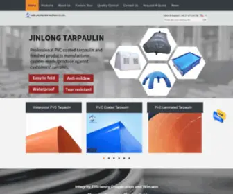 WaterproofpVctarpaulin.com(Quality Waterproof PVC Tarpaulin & PVC Coated Tarpaulin factory from China) Screenshot