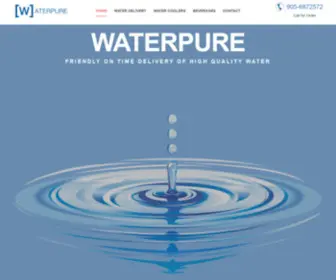 Waterpure.ca(Water Delivery Service in Hamilton and Ontario) Screenshot