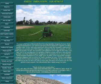 Waterreels.com(Smith Irrigation Equipment Traveling Sprinkler Systems) Screenshot