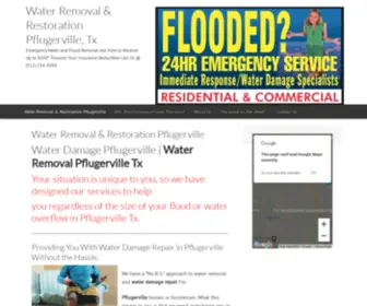 Waterremovalpflugervilletx.com(Emergency Water and Flood Removal Ask How to Receive Up to $500) Screenshot