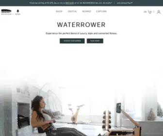 Waterrower.com(Rowing Machines by WaterRower) Screenshot