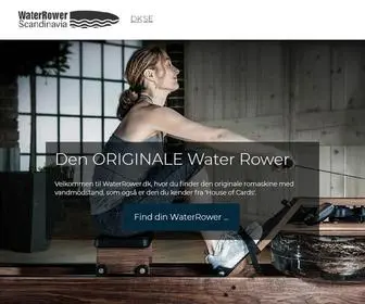 Waterrower.dk(Romaskinen WaterRower) Screenshot