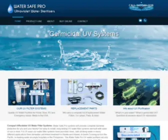 Watersafepro.com(Ultraviolet Water Filter Systems) Screenshot