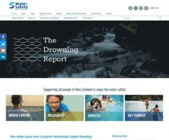 Watersafety.org.nz(Water Safety New Zealand's mission) Screenshot