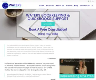 Watersbookkeeping.com(Bookkeeping Services Orange County) Screenshot