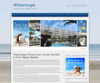 Waterscapefortwalton.com(Waterscape Resort in Fort Walton Beach) Screenshot